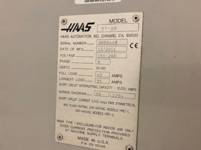 HAAS ST-20 CNC Lathe-11