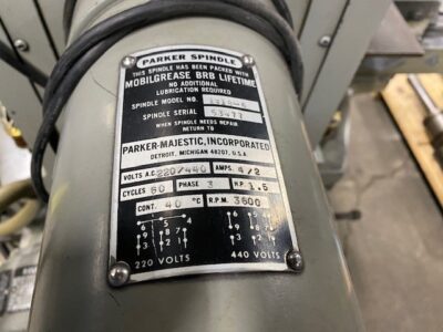 Parker Majestic 2Z Hand Feed Surface Grinder #2022-6