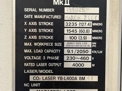 Mazak Super Turbo – X510 MkII Laser-3