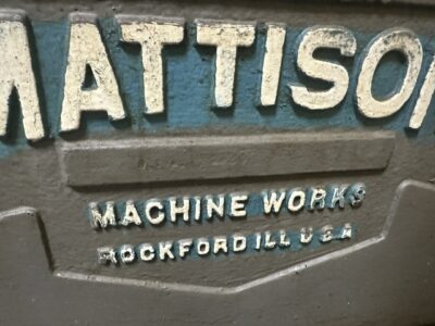 Mattison 24″ x 96″ Horizontal Spindle Reciprocating Surface Grinder-1