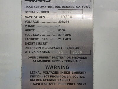 HAAS VF-3 SS CNC VERTICAL MACHINING CENTER-1